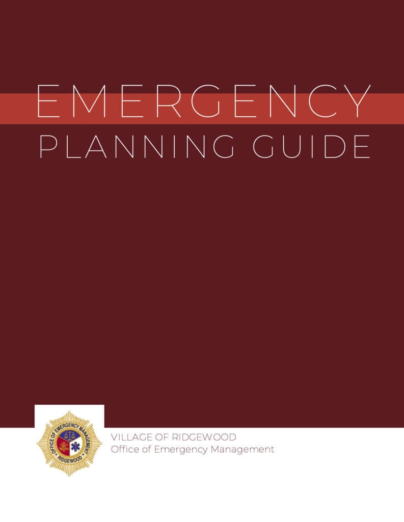 Ridgewood Office of Emergency Management Emergency Planning Guide